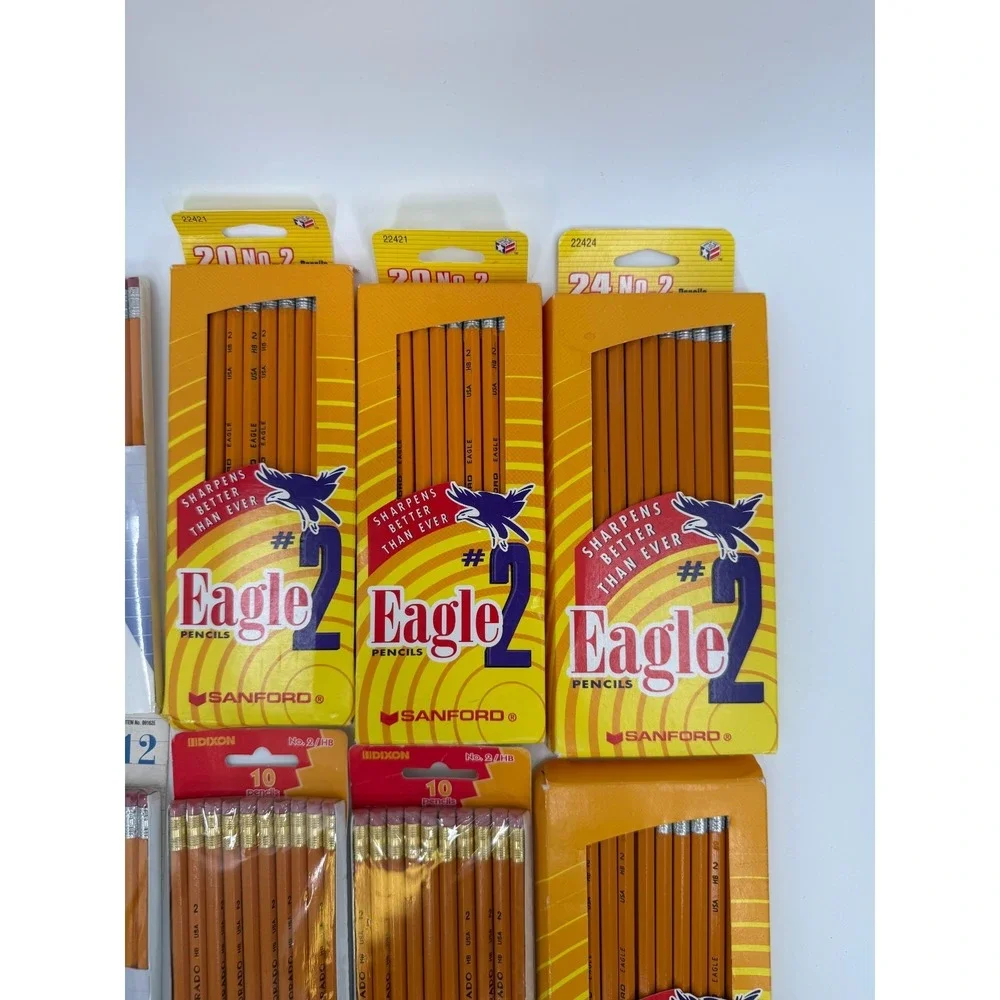 Vintage Mixed Lot Sanford No 2 Eagle Pencils 132 Total Back To School NEW